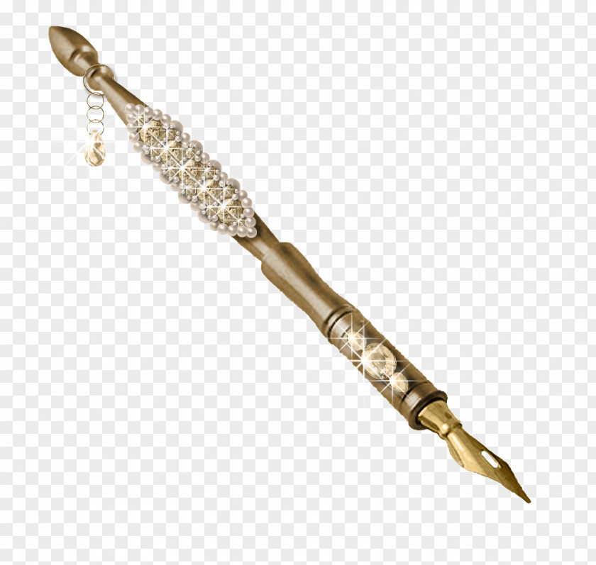Pen Kolinsky Sable-hair Brush Irish Flute Bracelet Gold PNG