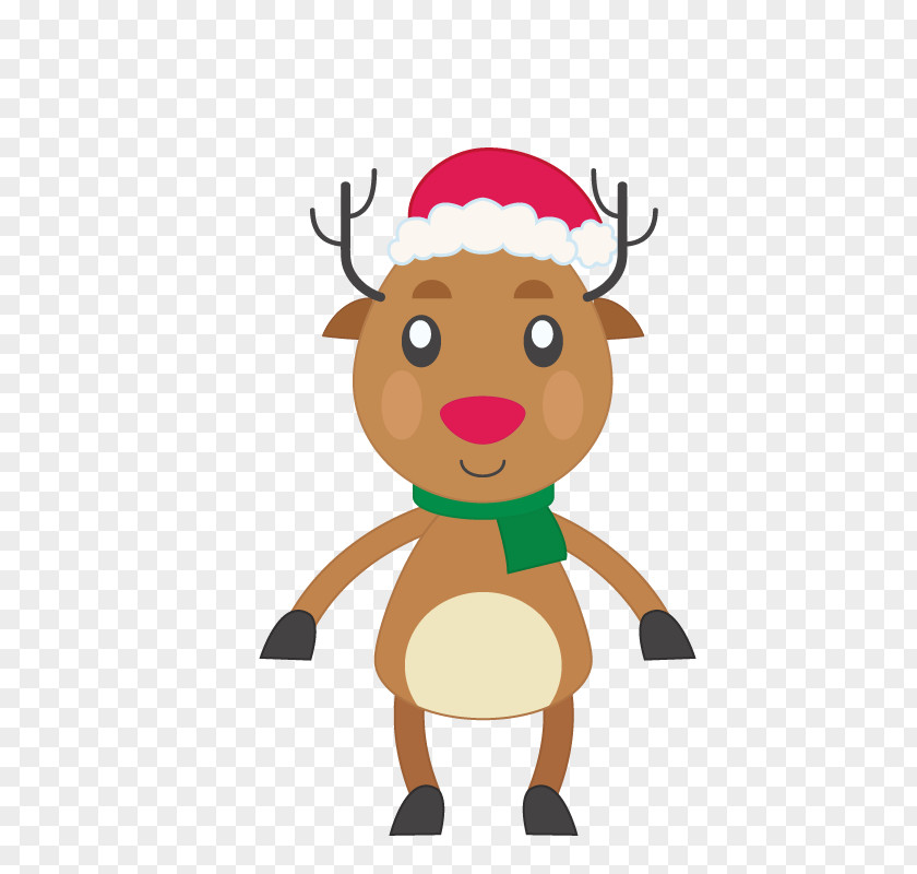 Christmas Reindeer Santa Claus Ornament Stocking PNG