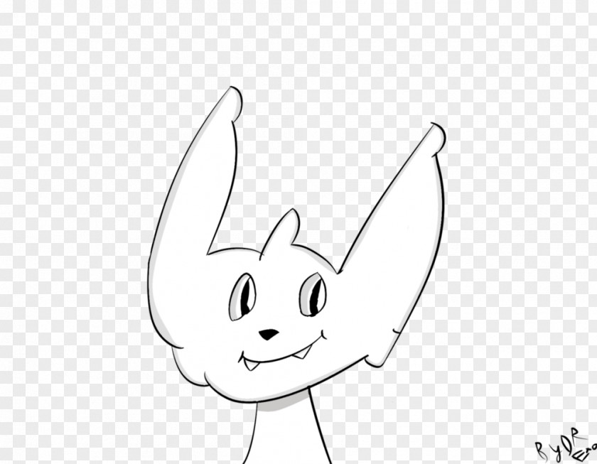 Furry Bat Ear Line Art Sketch Clip Mammal PNG
