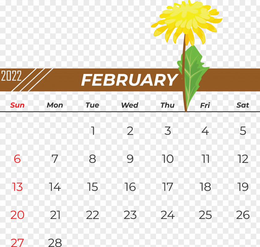 Line Calendar Font Flower Leucoplast PNG