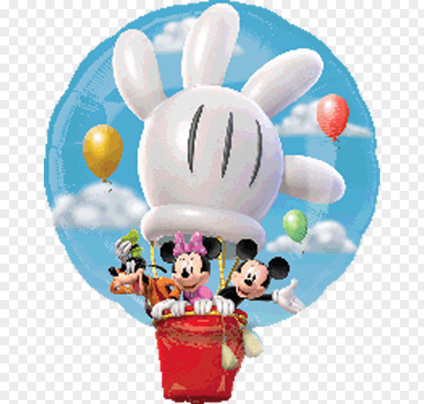 Mickey Hot Air Balloon Coloring Pages Mouse Minnie Goofy PNG
