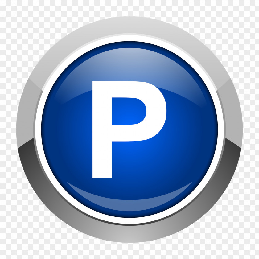 Parking Stock Photography Button PNG