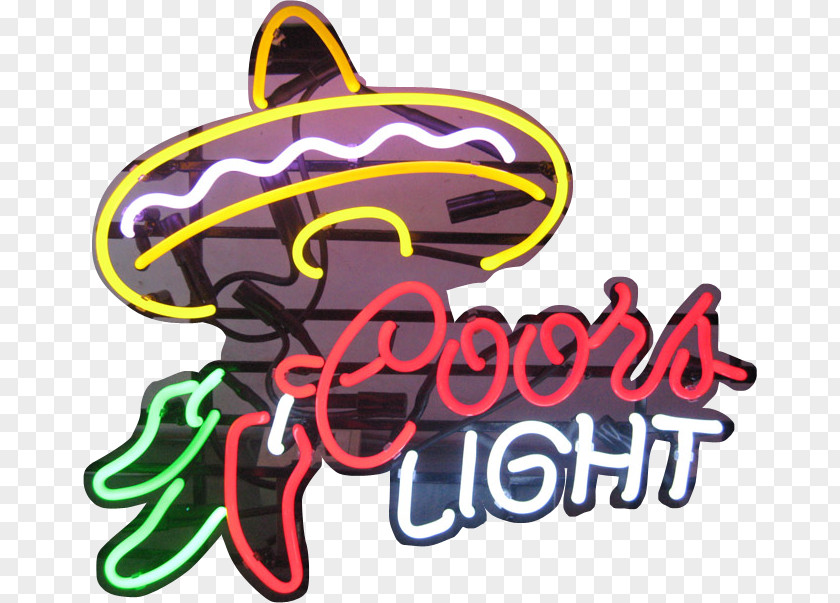 Coors Logo Neon Sign Brand Font PNG