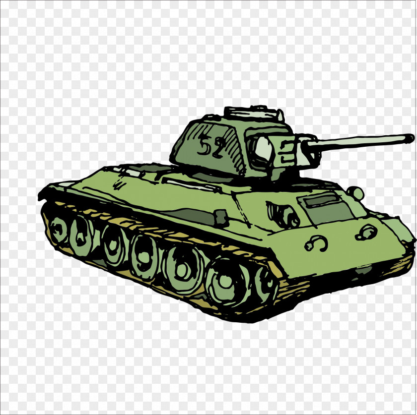 Tank Military Drawing PNG