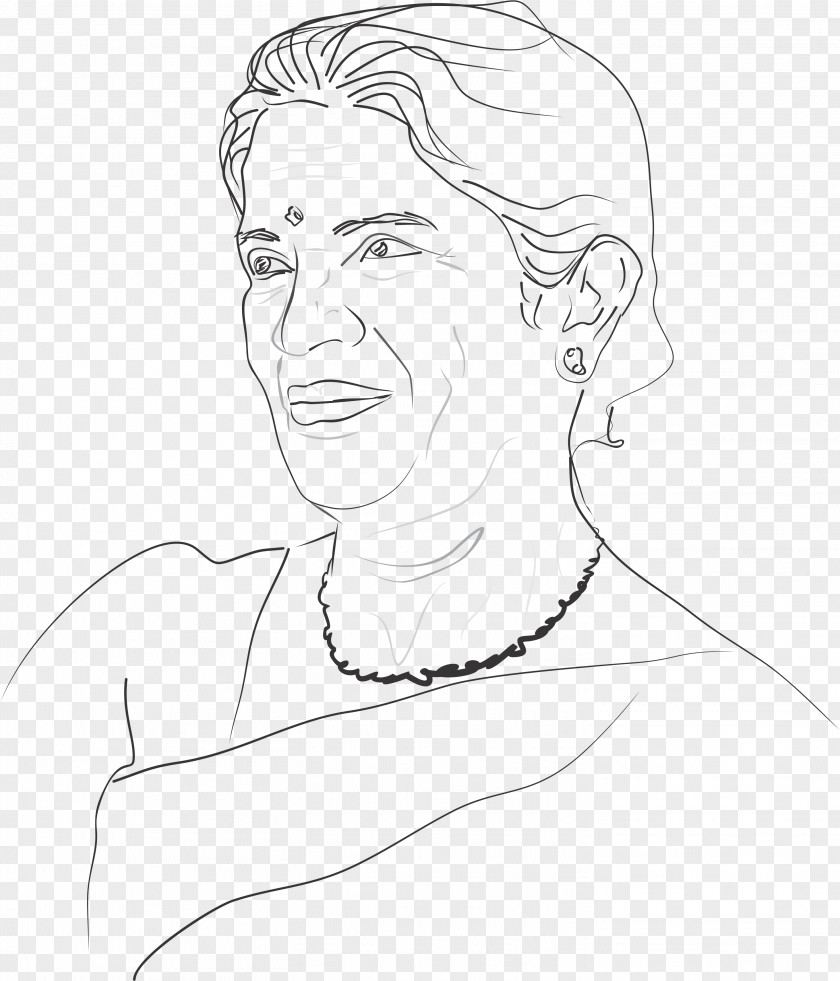 Goddess Lakshmi Finger Illustration Drawing Cheek Forehead PNG