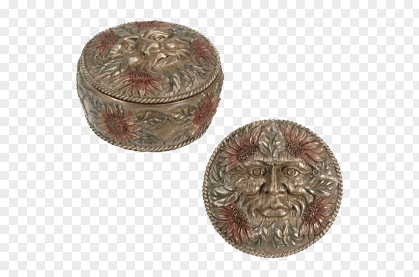 Silver Coin Artifact Box Casket PNG