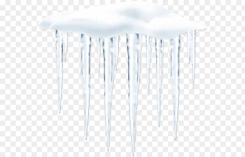 Winter Stalactite Icicle Ice Freezing Table PNG