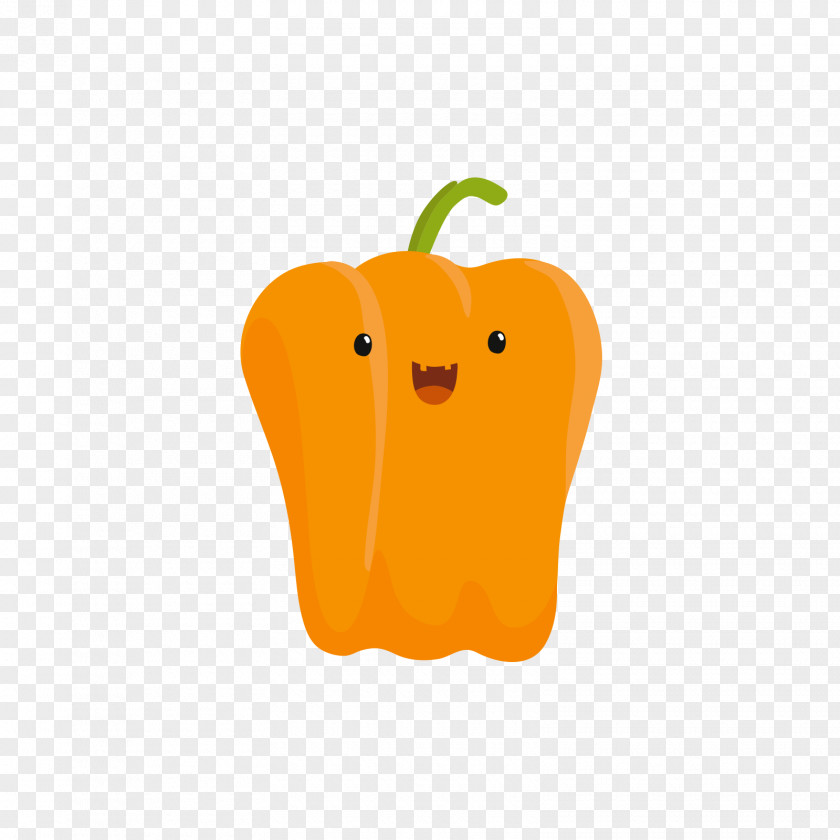 Yellow Cartoon Expression Pepper Apple Clip Art PNG