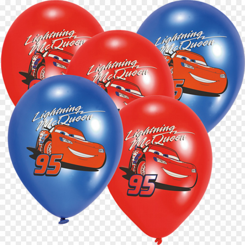 Car Lightning McQueen Cars Birthday Toy Balloon PNG