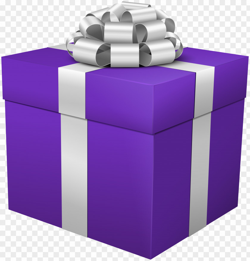 Gift Box Purple Clip Art Image PNG