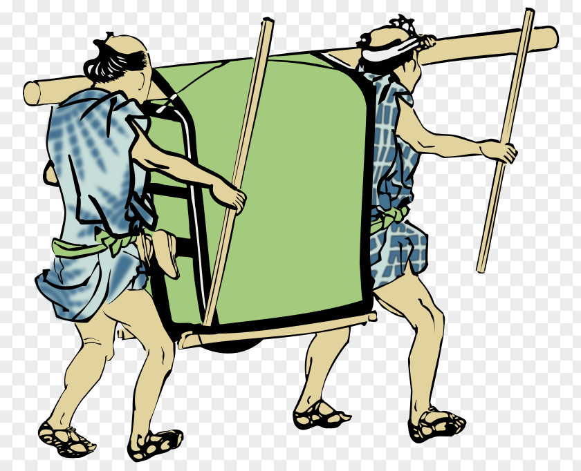 Litter Palanquin Bearers Vehicle Clip Art PNG