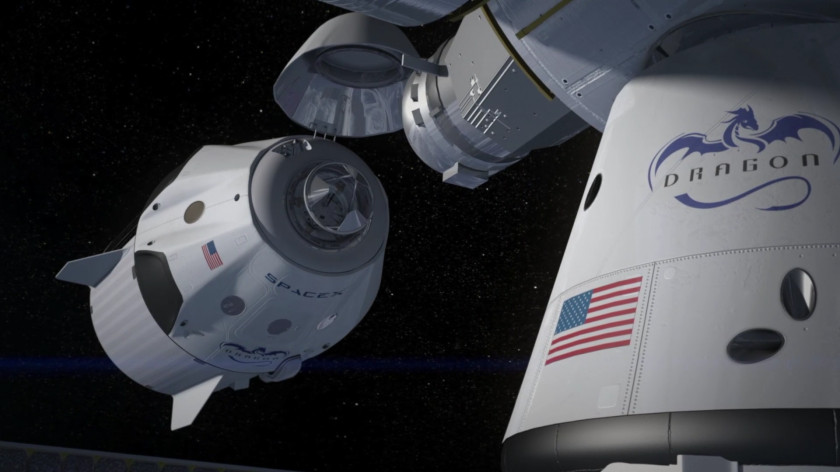 Space Craft Commercial Crew Development International Station SpaceX Dragon V2 PNG