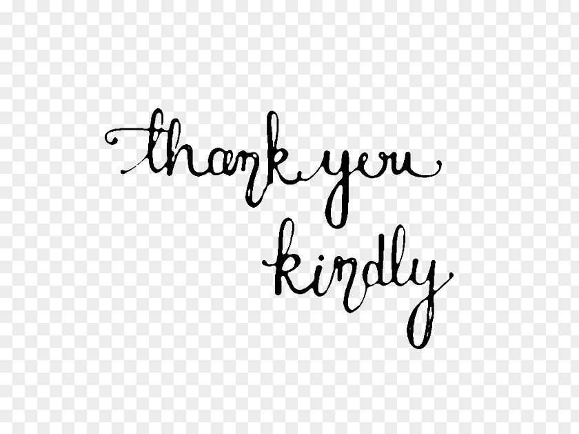 Thank You Calligraphy Handwriting Logo White Font PNG