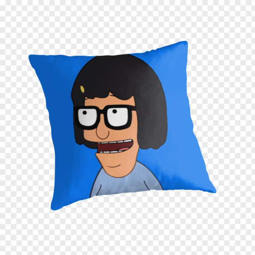 Tina Belcher Lumpy Space Princess Glasses Throw Pillows Cartoon PNG
