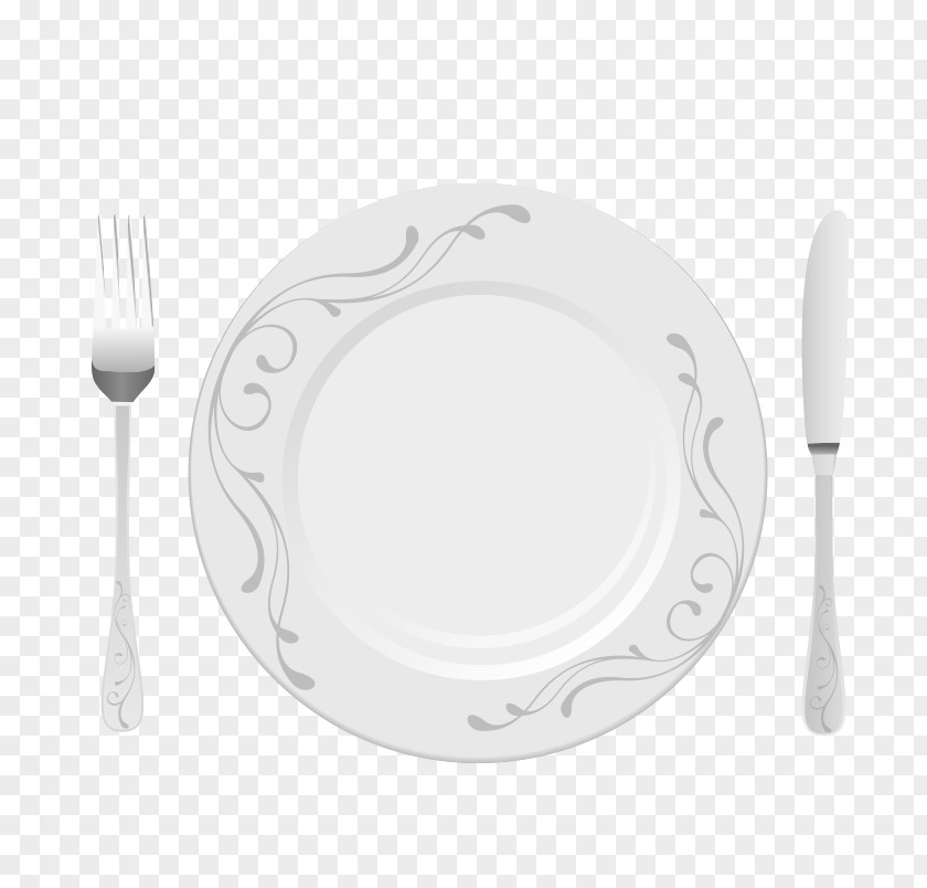 White Plate Fork Vector U7535u9676u7089 Induction Cooking PNG