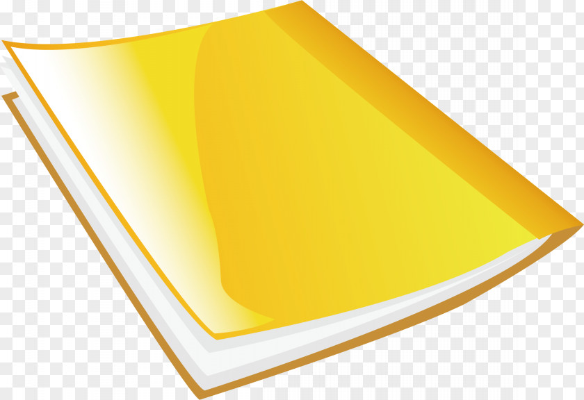 Yellow Book Material Angle PNG
