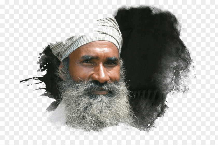 Elder Turban India Background PNG