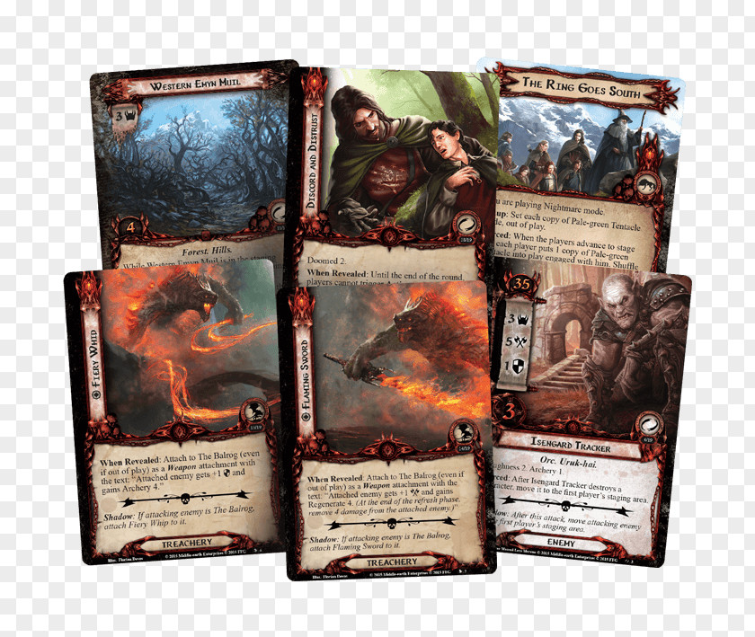 Lord Of The Rings Rings: Card Game Fantasy Flight Games PNG