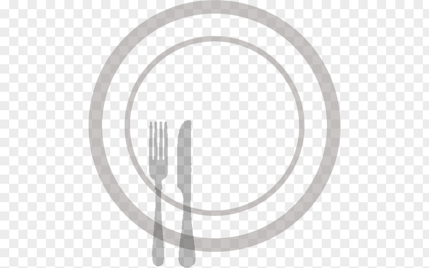 Plate Fork Knife Circle Font PNG
