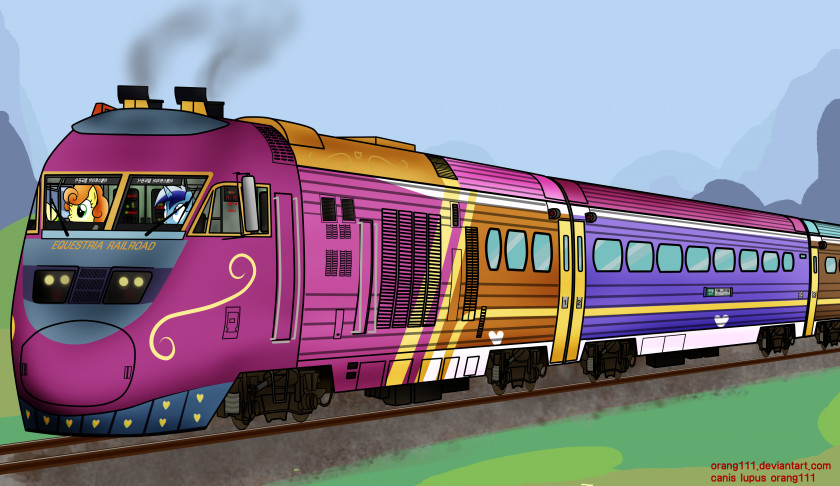 Train Express Rail Transport Locomotive Track PNG