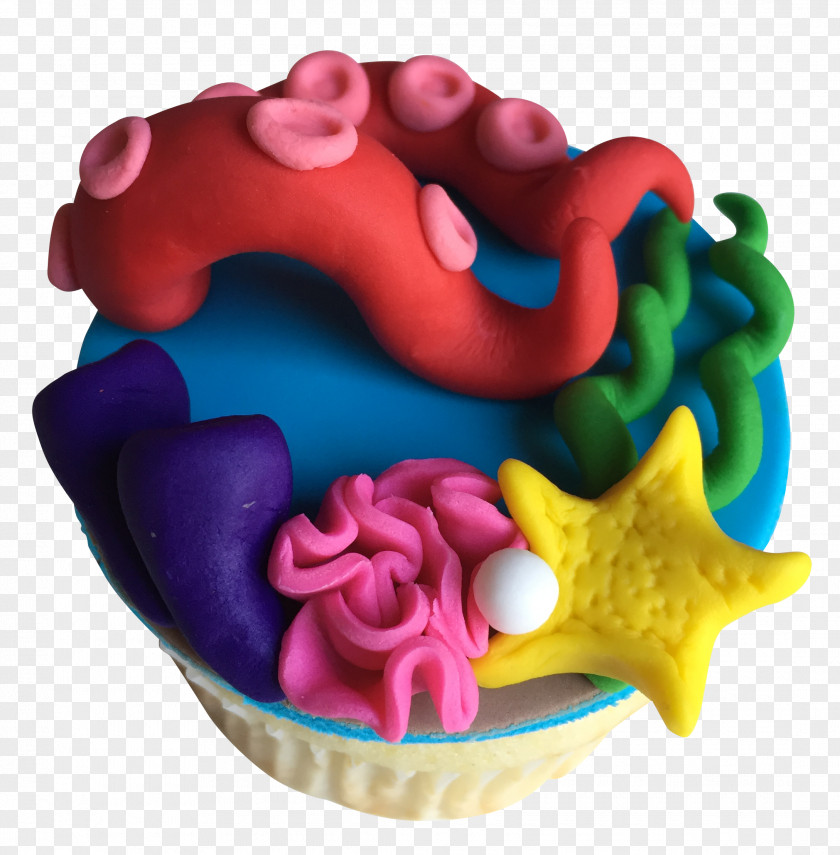 Under The Sea Birthday Cake Cupcake Sugar Paste Pastry PNG