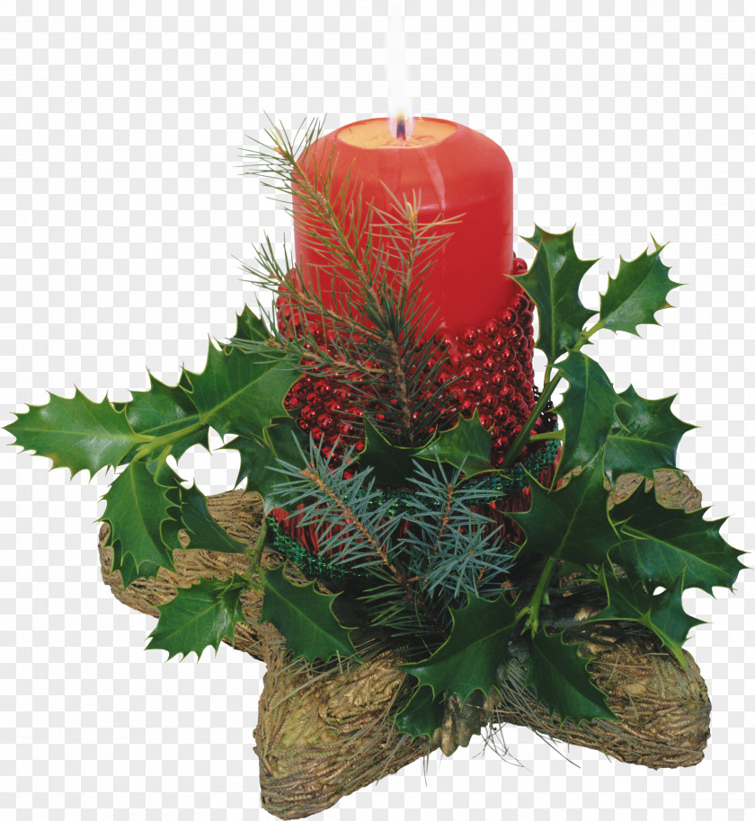 Christmas Candle Decoration Ornament Clip Art PNG