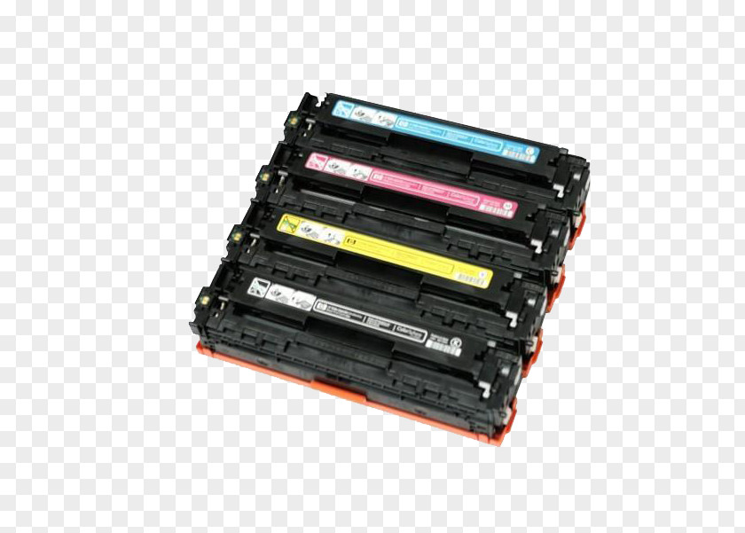 Four-color Printer Cartridge Material Hewlett Packard Enterprise HP Q2612A Black Toner PNG