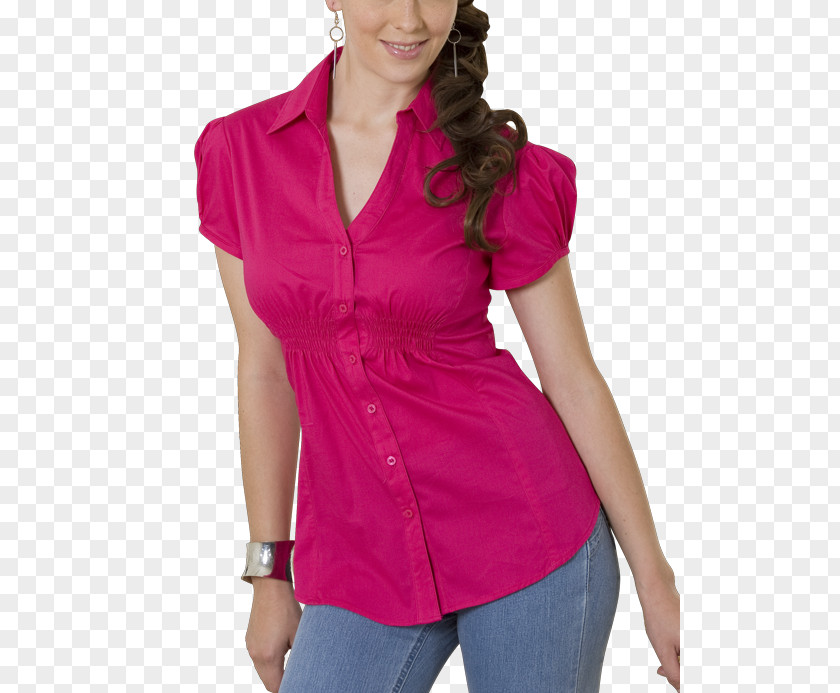 Moda Blouse Clothing Fuchsia Pink Fashion PNG