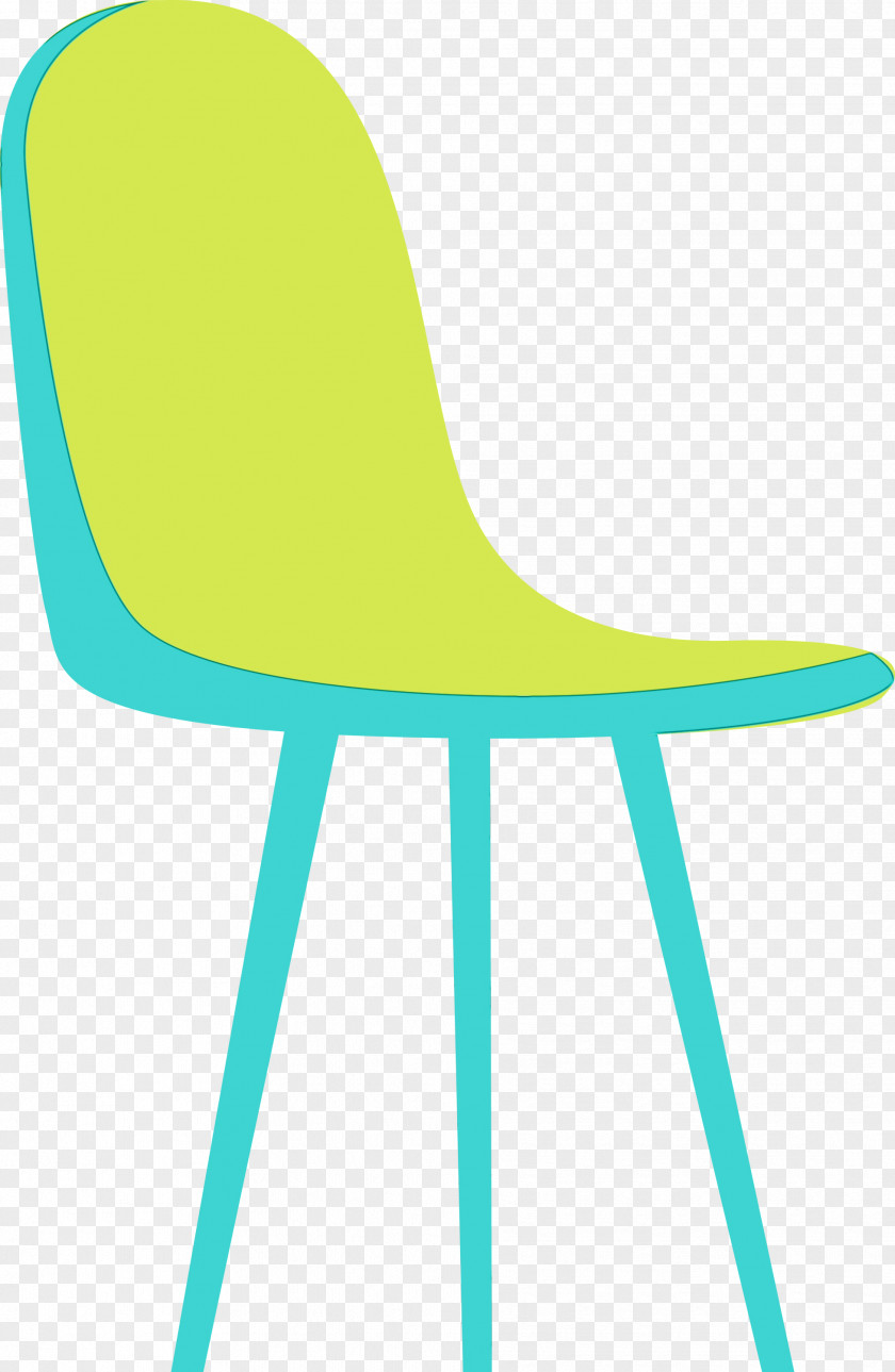 Chair Garden Furniture Green Line PNG