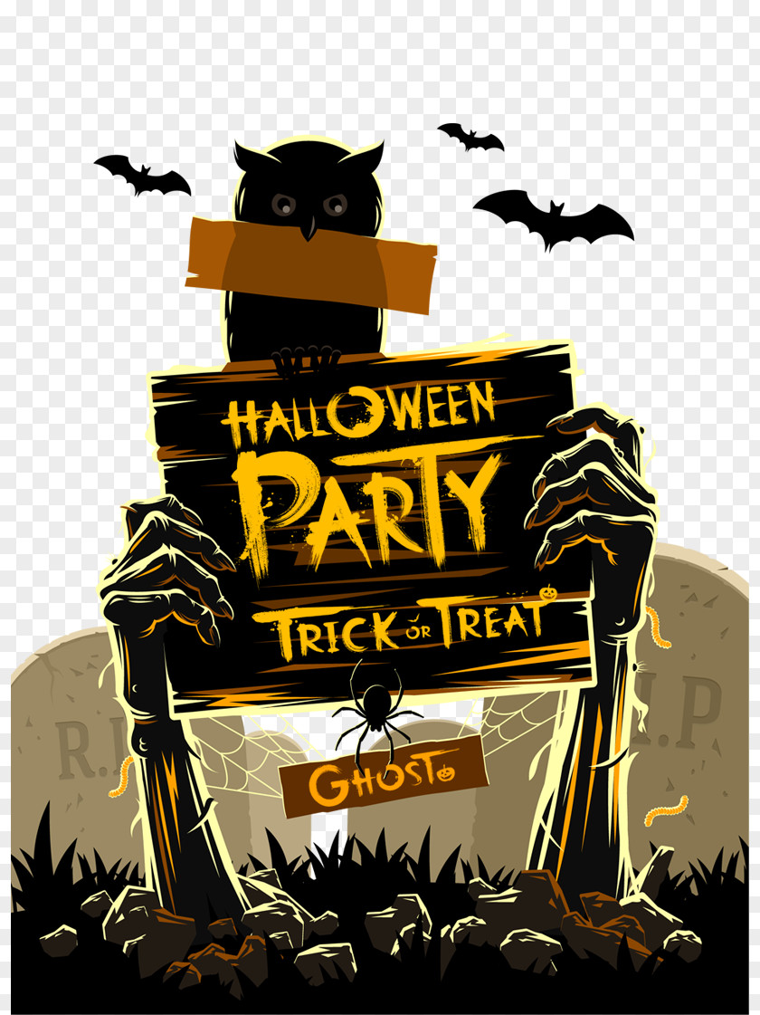 Halloween Costume Party Illustration PNG