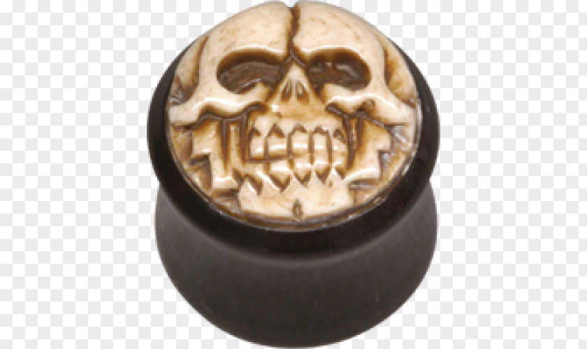 Lucky 13 Tattooing Piercing Plug Body Ear Ceramic Skull PNG