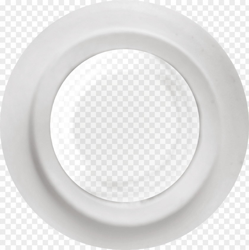 White Round Frame Circle Pattern PNG