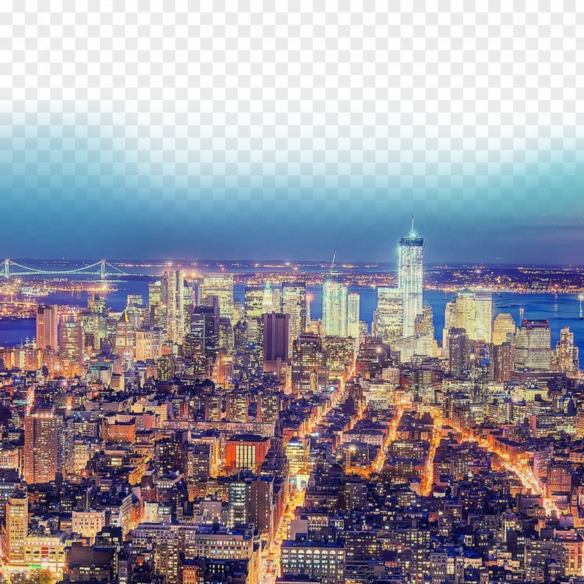 City Lights Manhattan Desktop Wallpaper High-definition Television Display Resolution Video PNG