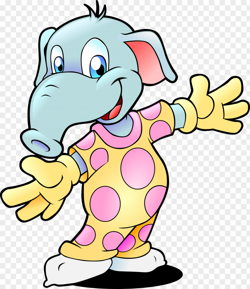 Elephant Pajamas Clip Art PNG