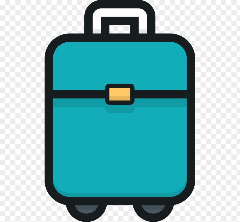 Hand-painted Luggage Suitcase Baggage Icon PNG