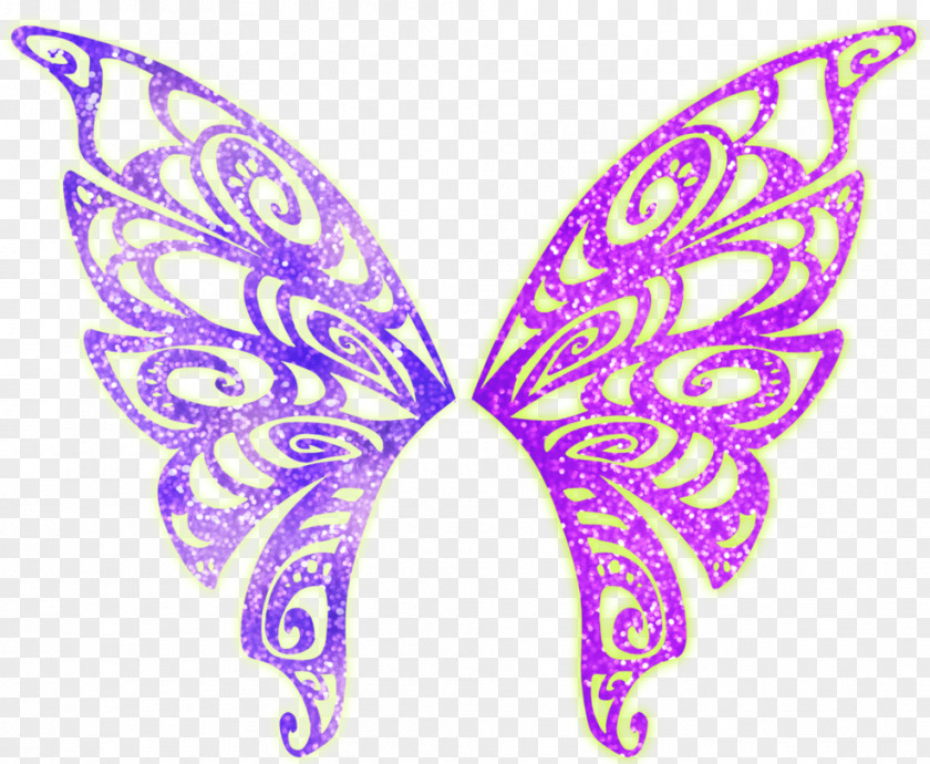 Pink Butterfly Tecna Bloom Musa Tinker Bell Butterflix PNG