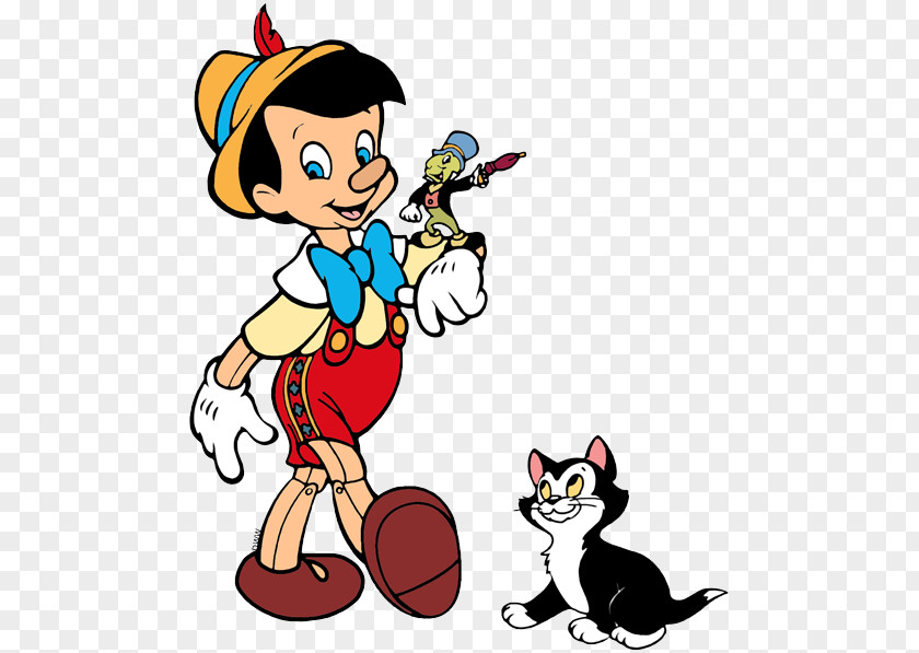 Cat Jiminy Cricket Figaro Geppetto Pinocchio PNG
