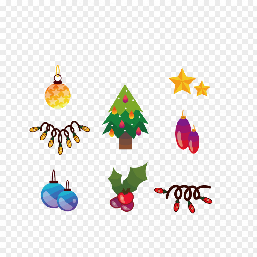 Christmas Tree Decoration Small Items Santa Claus PNG
