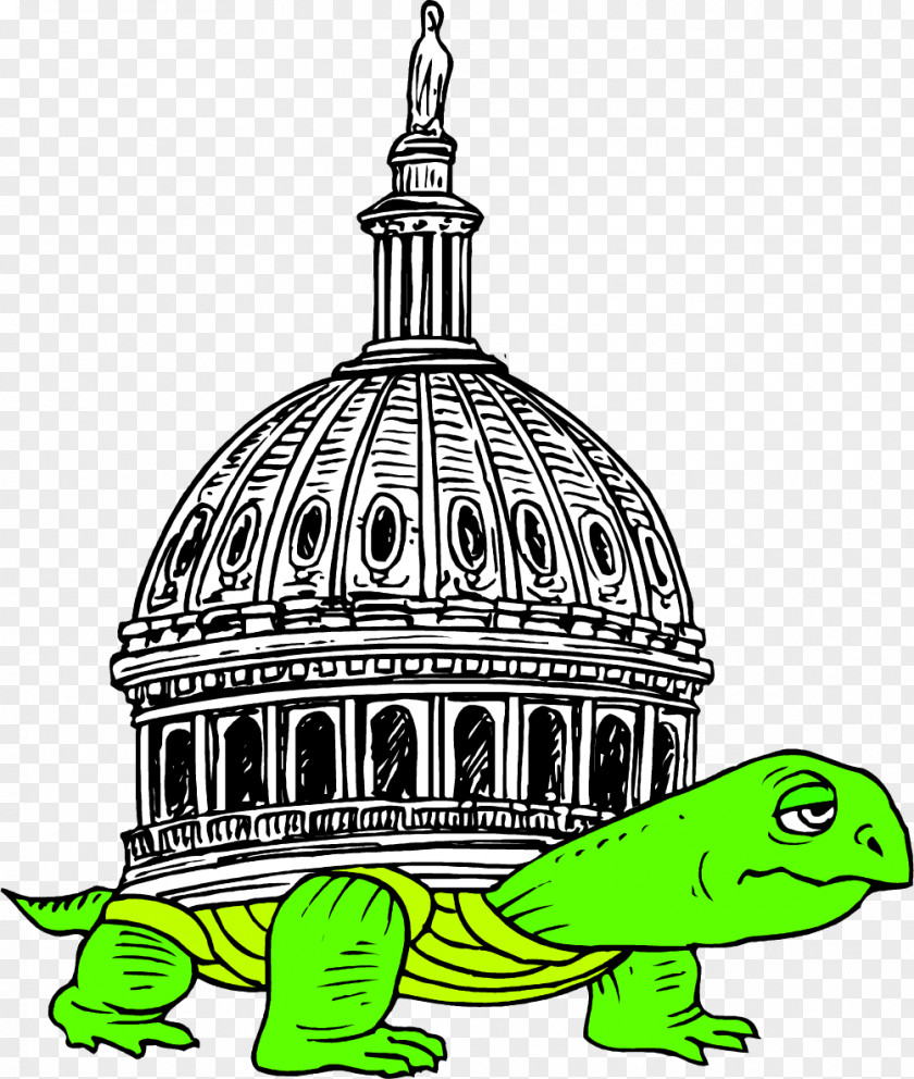 Vector Painted Turtle With A Castle Tortoise PNG