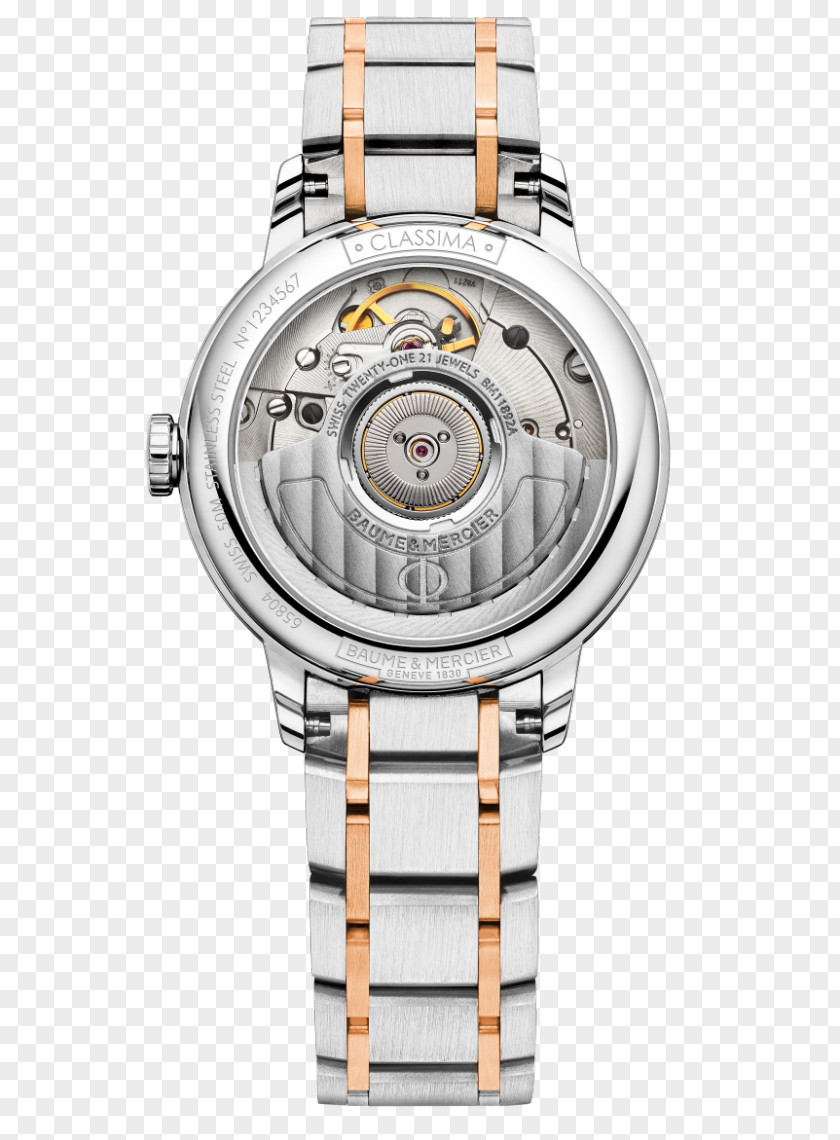 Watch Steel Baume Et Mercier Automatic Bracelet PNG