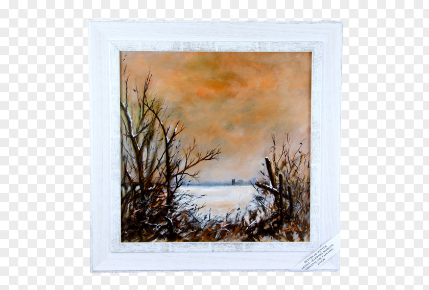 Winter Scene Ely My Shop Is Local Watercolor Painting Art Stuntney PNG