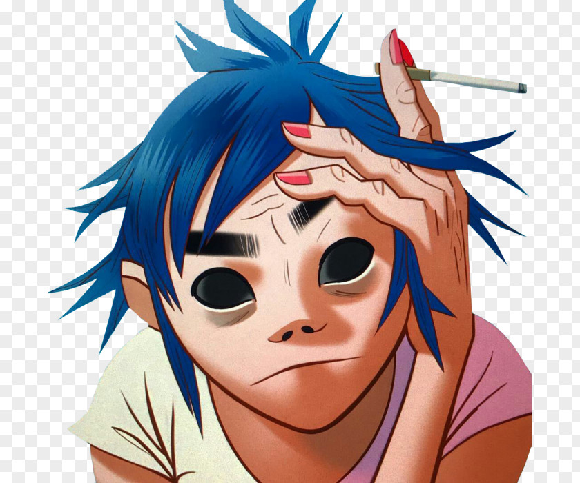 2-D Russel Hobbs Gorillaz Noodle Humanz PNG