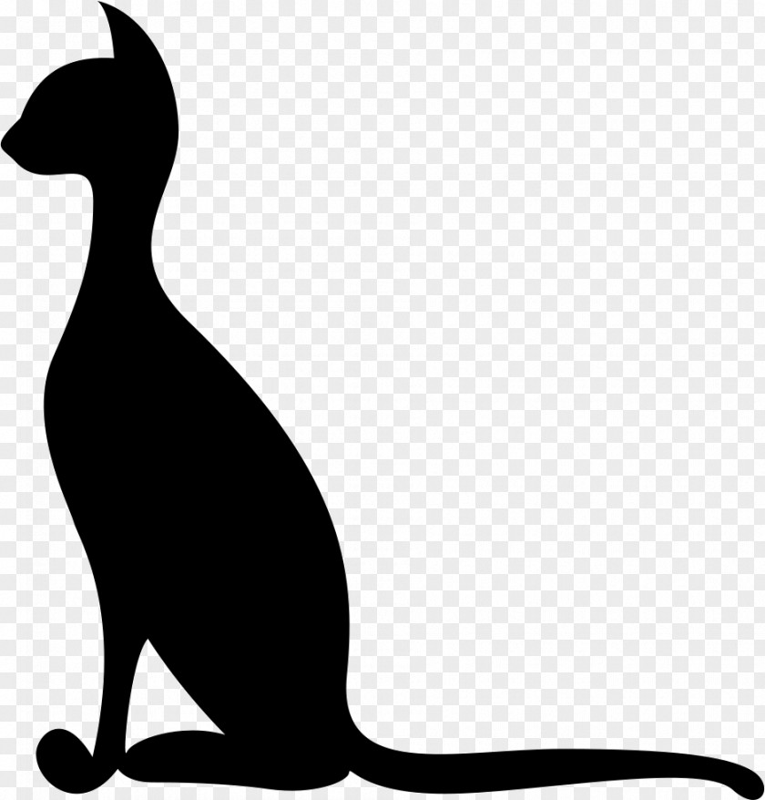 Cat Kitten Silhouette Logo PNG