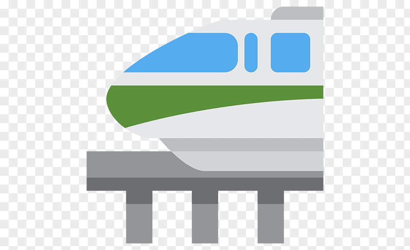Fountain At Night Monorail Rail Transport Train Emoji PNG