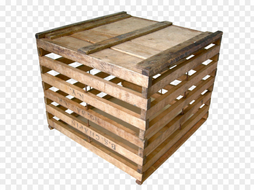 Free Wooden Box To Pull Material Crate Pallet Wood PNG