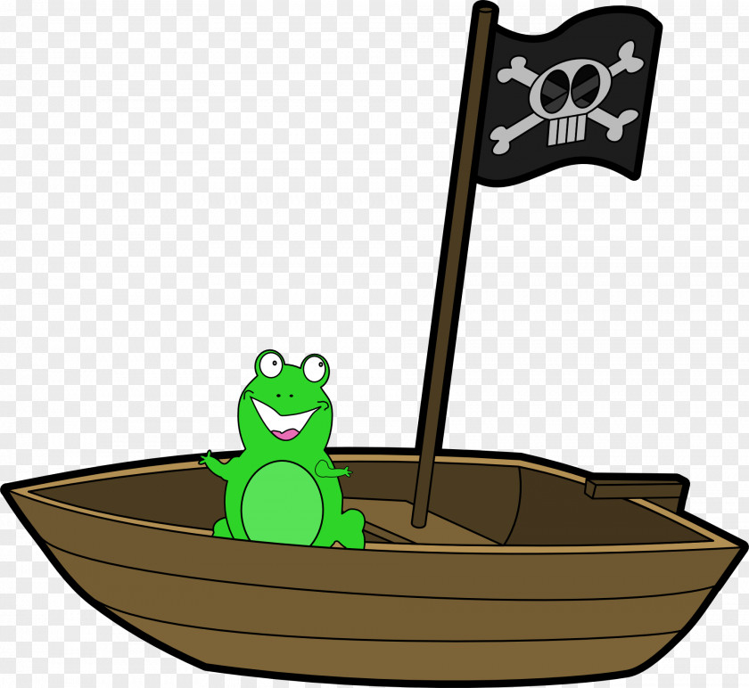 Frog Boat Ship Clip Art PNG