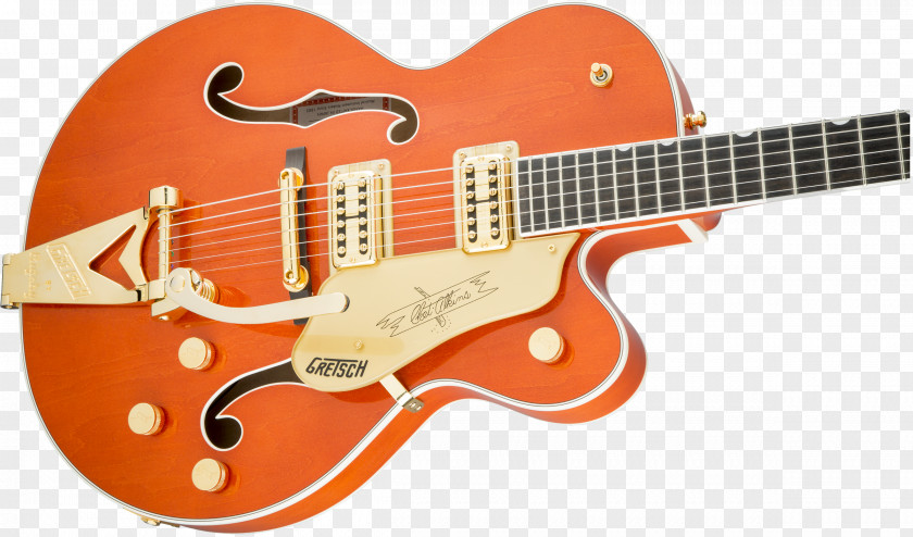 Guitar Gretsch 6120 Bigsby Vibrato Tailpiece Guitars G6122T-62 Chet Atkins Country Gentleman PNG