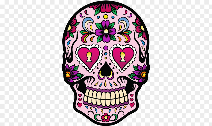 Papier Peint La Calavera Catrina Sticker Day Of The Dead Decal PNG