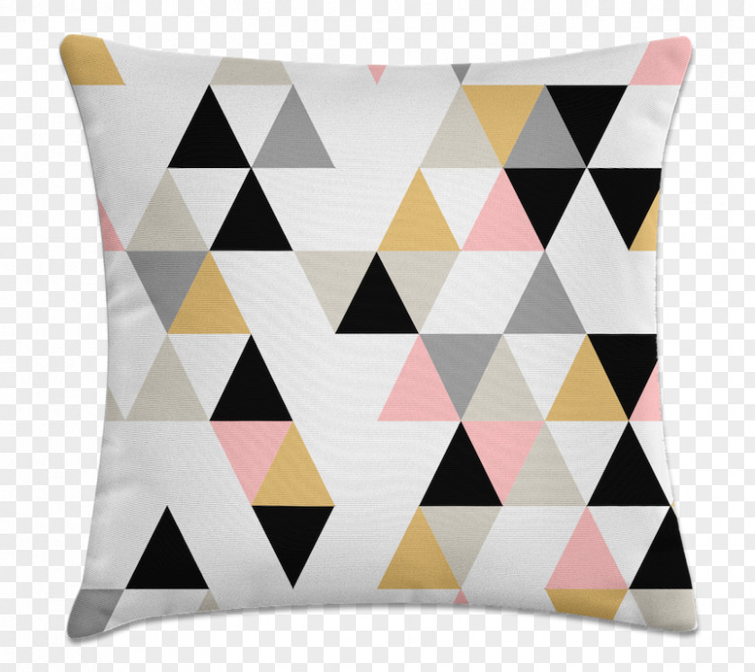 Triangle Cushion Throw Pillows Geometry Room PNG