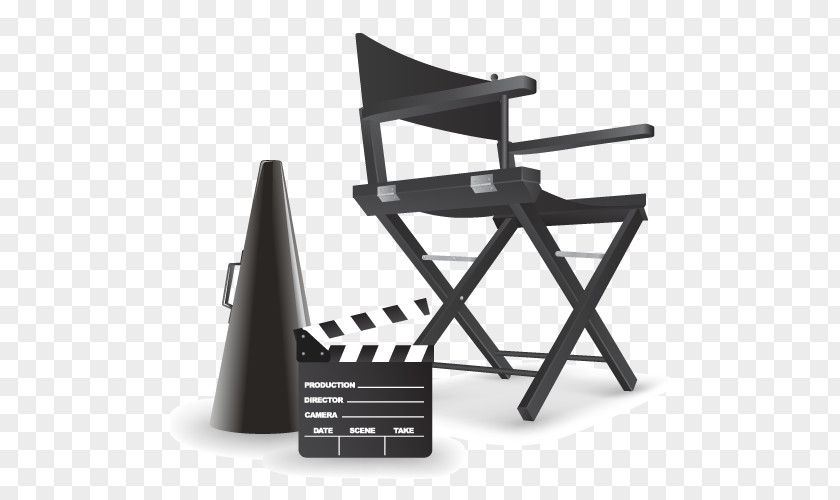 Vector Director Recording Tools Director's Chair Film Clip Art PNG